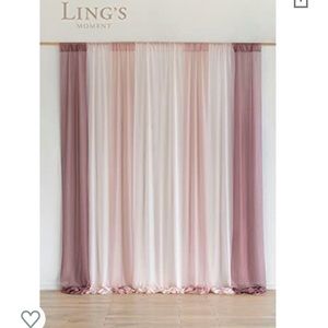 Lings Moment backdrop curtains in chic dusty rose